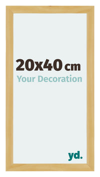 Mura MDF Photo Frame 20x40cm Pine Design Front Size | Yourdecoration.com