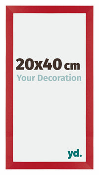 Mura MDF Photo Frame 20x40cm Red Front Size | Yourdecoration.com