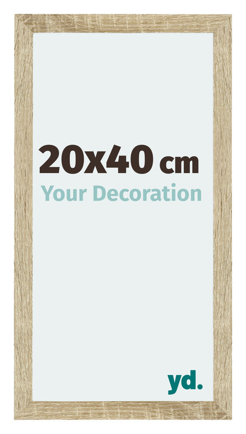 Mura MDF Photo Frame 20x40cm Sonoma Oak Front Size | Yourdecoration.com