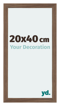 Mura MDF Photo Frame 20x40cm Walnut Dark Front Size | Yourdecoration.com