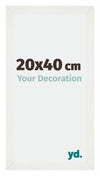 Mura MDF Photo Frame 20x40cm White Wiped Front Size | Yourdecoration.com
