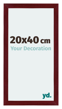 Mura MDF Photo Frame 20x40cm Winered Wiped Front Size | Yourdecoration.com