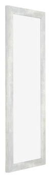 Mura MDF Photo Frame 20x60 Silver Matte Front Oblique | Yourdecoration.com