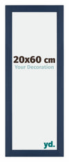 Mura MDF Photo Frame 20x60cm Dark Blue Swept Front Size | Yourdecoration.com