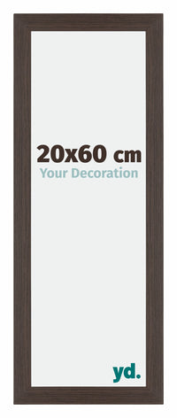 Mura MDF Photo Frame 20x60cm Oak Dark Front Size | Yourdecoration.com