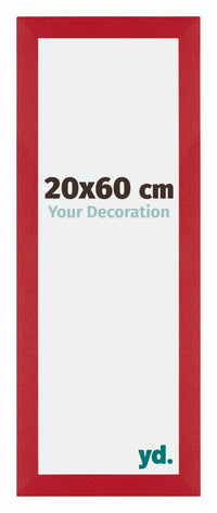 Mura MDF Photo Frame 20x60cm Red Front Size | Yourdecoration.com