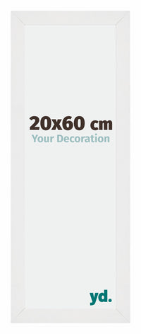 Mura MDF Photo Frame 20x60cm White High Gloss Front Size | Yourdecoration.com