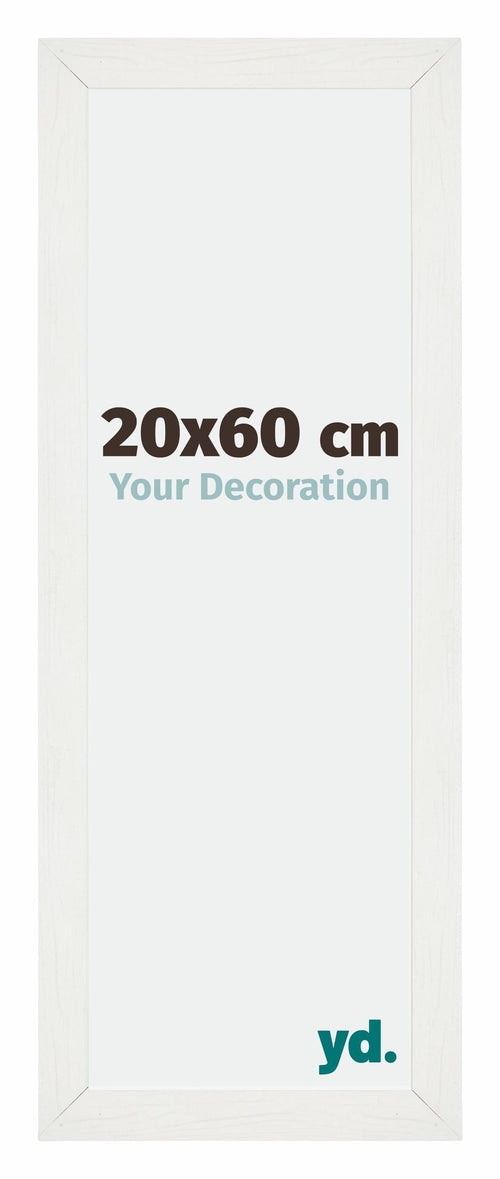 Mura MDF Photo Frame 20x60cm White Wiped Front Size | Yourdecoration.com