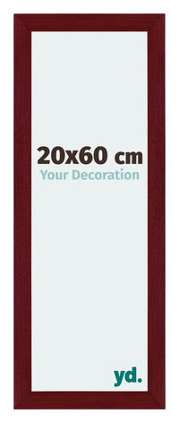 Mura MDF Photo Frame 20x60cm Winered Wiped Front Size | Yourdecoration.com