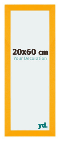 Mura MDF Photo Frame 20x60cm Yellow Front Size | Yourdecoration.com