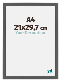 Mura MDF Photo Frame 21x29 7cm A4 Anthracite Size | Yourdecoration.com