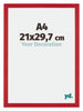 Mura MDF Photo Frame 21x29 7cm A4 Red Front Size | Yourdecoration.com