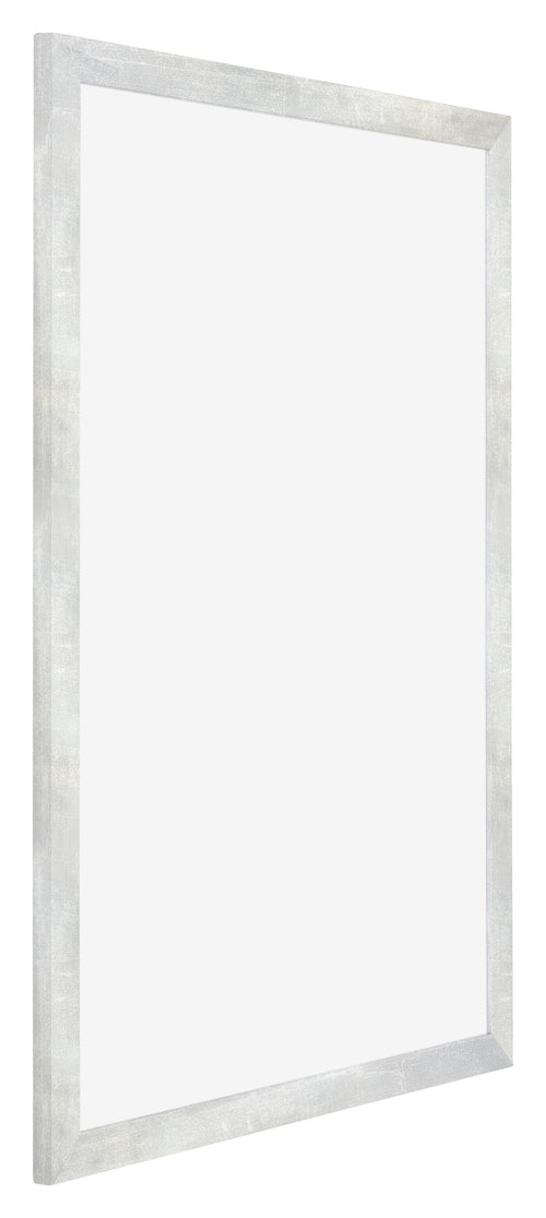Mura MDF Photo Frame 21x29 7cm A4 Silver Glossy Vintage Front Oblique | Yourdecoration.com