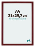 Mura MDF Photo Frame 21x29 7cm A4 Winered Wiped Size | Yourdecoration.com