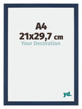 Mura MDF Photo Frame 21x29,7cm A4 Dark Blue Swept Front Size | Yourdecoration.com