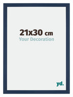 Mura MDF Photo Frame 21x30cm Dark Blue Swept Front Size | Yourdecoration.com