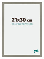 Mura MDF Photo Frame 21x30cm Gray Front Size | Yourdecoration.com