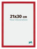Mura MDF Photo Frame 21x30cm Red Front Size | Yourdecoration.com