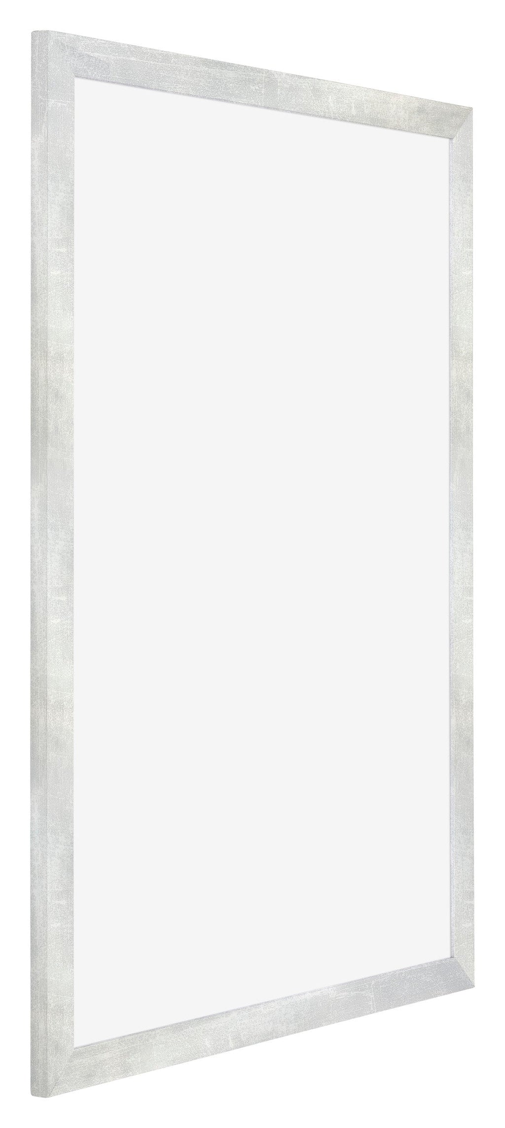 Mura MDF Photo Frame 21x30cm Silver Glossy Vintage Front Oblique | Yourdecoration.com