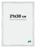 Mura MDF Photo Frame 21x30cm Silver Glossy Vintage Front Size | Yourdecoration.com