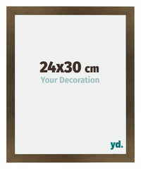 Mura MDF Photo Frame 24x30cm Bronze Design Front Size | Yourdecoration.com