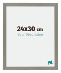 Mura MDF Photo Frame 24x30cm Gray Front Size | Yourdecoration.com