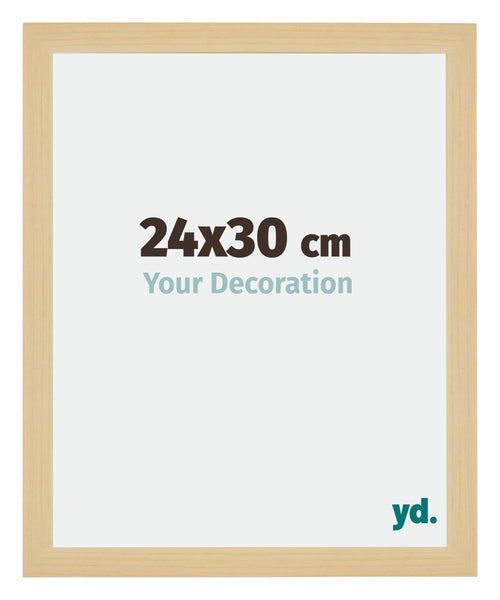 Mura MDF Photo Frame 24x30cm Maple Decor Front Size | Yourdecoration.com