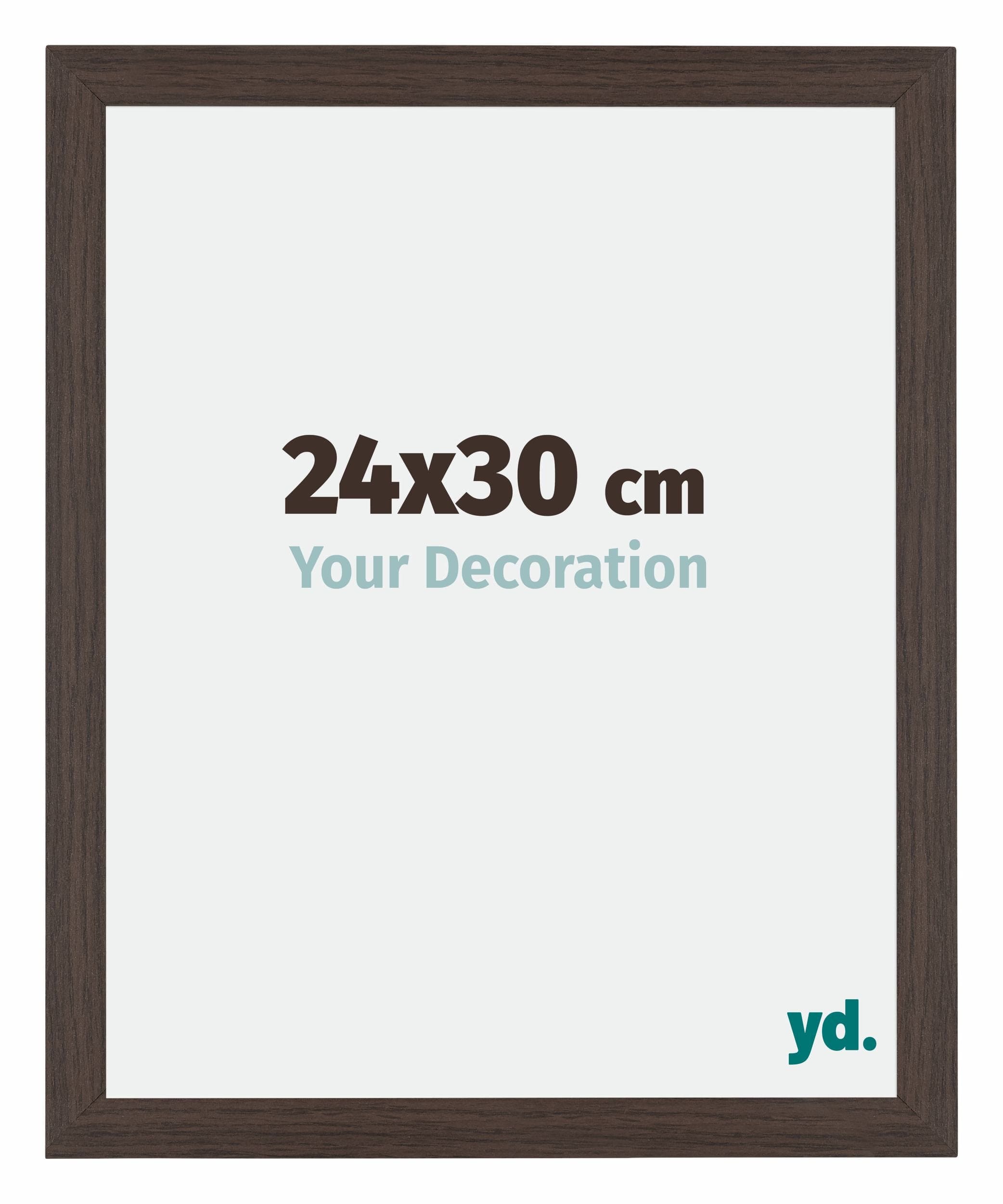 Mura MDF Photo Frame 24x30cm Oak Dark Front Size | Yourdecoration.com