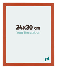 Mura MDF Photo Frame 24x30cm Orange Front Size | Yourdecoration.com