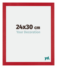 Mura MDF Photo Frame 24x30cm Red Front Size | Yourdecoration.com