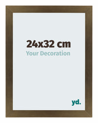 Mura MDF Photo Frame 24x32cm Bronze Design Front Size | Yourdecoration.com
