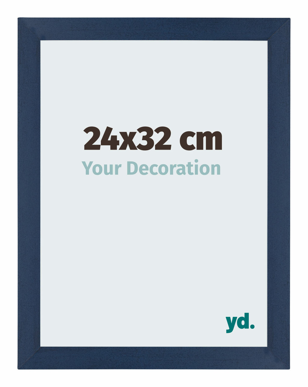 Mura MDF Photo Frame 24x32cm Dark Blue Swept Front Size | Yourdecoration.com