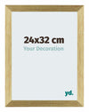 Mura MDF Photo Frame 24x32cm Gold Shiny Front Size | Yourdecoration.com