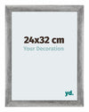 Mura MDF Photo Frame 24x32cm Gray Swept Front Size | Yourdecoration.com