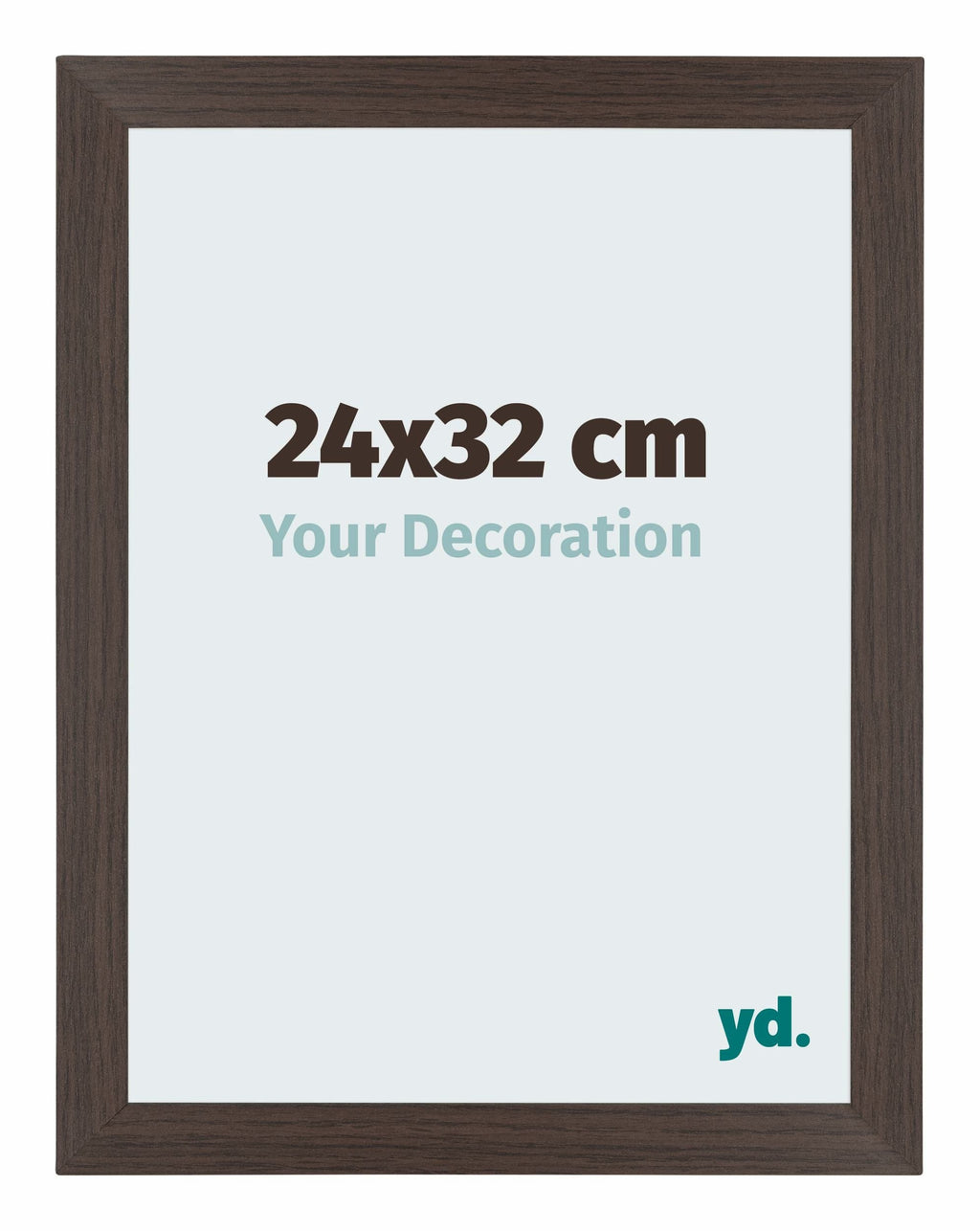 Mura MDF Photo Frame 24x32cm Oak Dark Front Size | Yourdecoration.com
