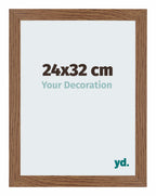 Mura MDF Photo Frame 24x32cm Oak Rustic Front Size | Yourdecoration.com