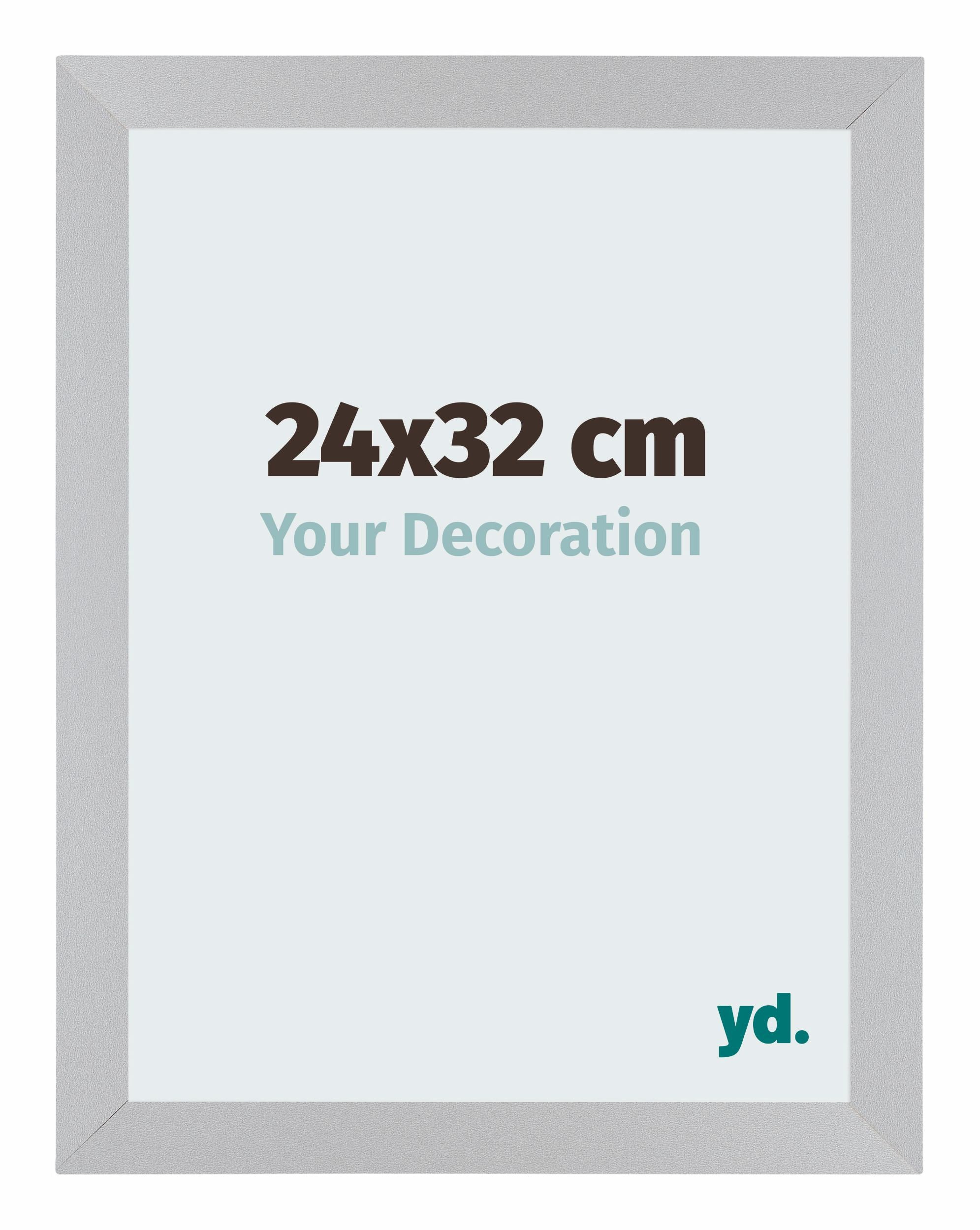 Mura MDF Photo Frame 24x32cm Silver Front Size | Yourdecoration.com