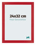 Mura MDF Photo Frame 24x32cm Silver Shiny Vintage Front Size | Yourdecoration.com