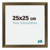 Mura MDF Photo Frame 25x25cm Bronze Design Front Size | Yourdecoration.com