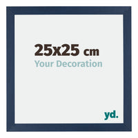 Mura MDF Photo Frame 25x25cm Dark Blue Swept Front Size | Yourdecoration.com