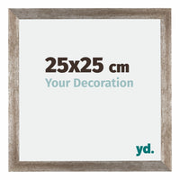 Mura MDF Photo Frame 25x25cm Metal Vintage Front Size | Yourdecoration.com