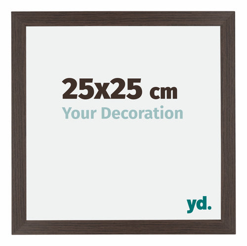 Mura MDF Photo Frame 25x25cm Oak Dark Front Size | Yourdecoration.com