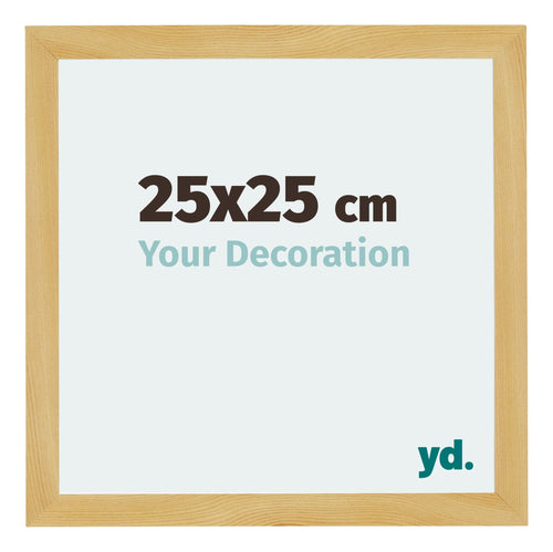 Mura MDF Photo Frame 25x25cm Pine Design Front Size | Yourdecoration.com