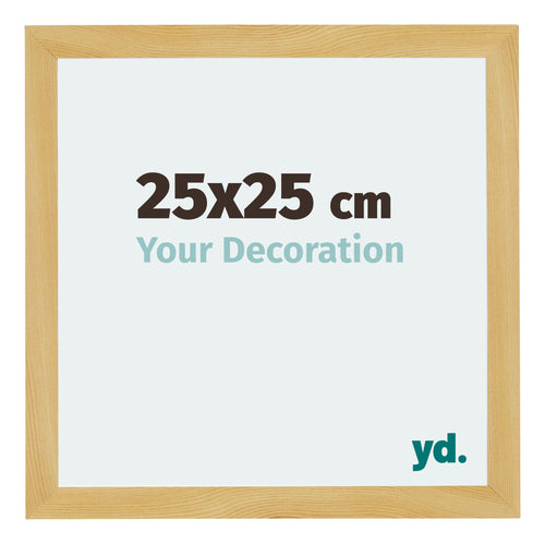 Mura MDF Photo Frame 25x25cm Pine Design Front Size | Yourdecoration.com
