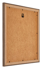 Mura MDF Photo Frame 25x25cm Walnut Dark Back Oblique | Yourdecoration.com