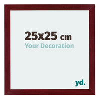 Mura MDF Photo Frame 25x25cm Winered Wiped Front Size | Yourdecoration.com
