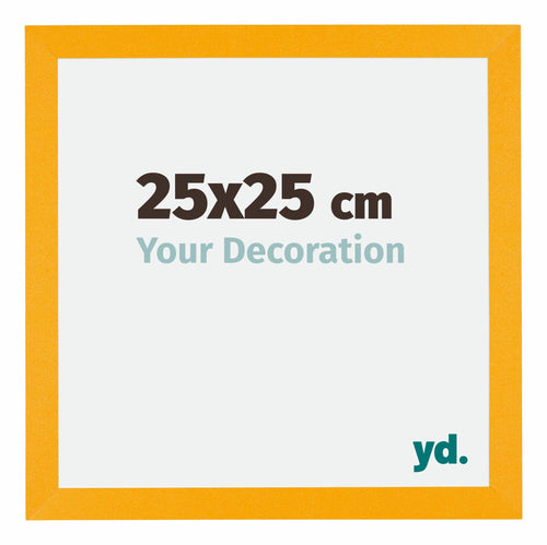Mura MDF Photo Frame 25x25cm Yellow Front Size | Yourdecoration.com