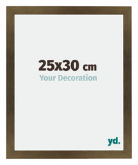 Mura MDF Photo Frame 25x30cm Bronze Design Front Size | Yourdecoration.com