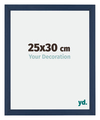 Mura MDF Photo Frame 25x30cm Dark Blue Swept Front Size | Yourdecoration.com