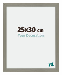 Mura MDF Photo Frame 25x30cm Gray Front Size | Yourdecoration.com
